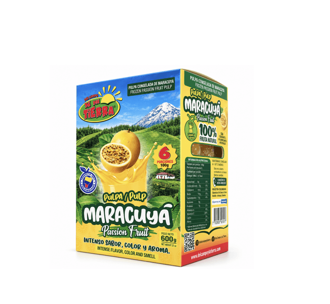 Hovedbilde DISPLAY PULPA DE MARACUYA / PASJONFRUKT 6  x 100g ...