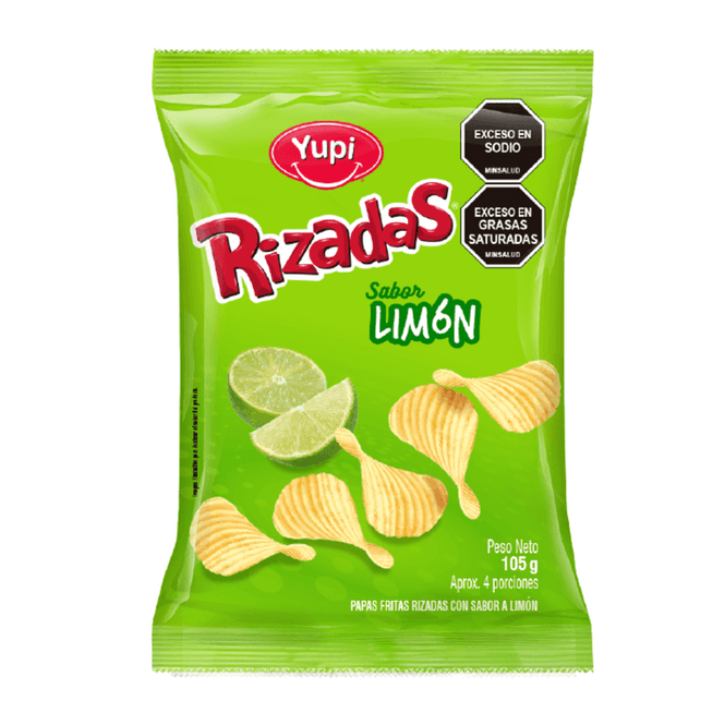 Hovedbilde PAPAS RIZADAS LIMON 105g 🇨🇴 